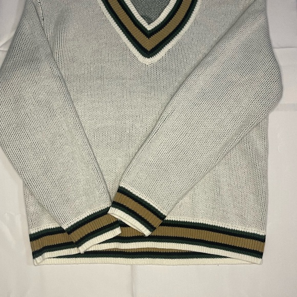 PacSun Other - Men's PacSun White and Green V-Neck Sweater size Small